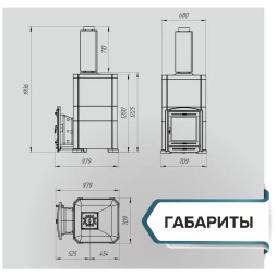 Печь банная «Эйфория 45» в закрытой облицовке талькохлорит