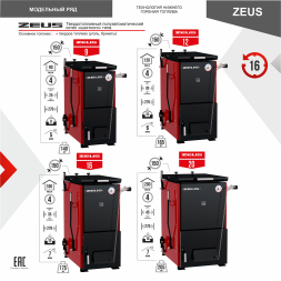 Котел твердотопливный ZEUS 16